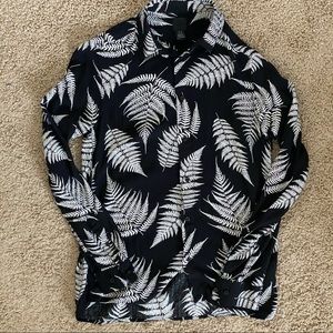Black button down